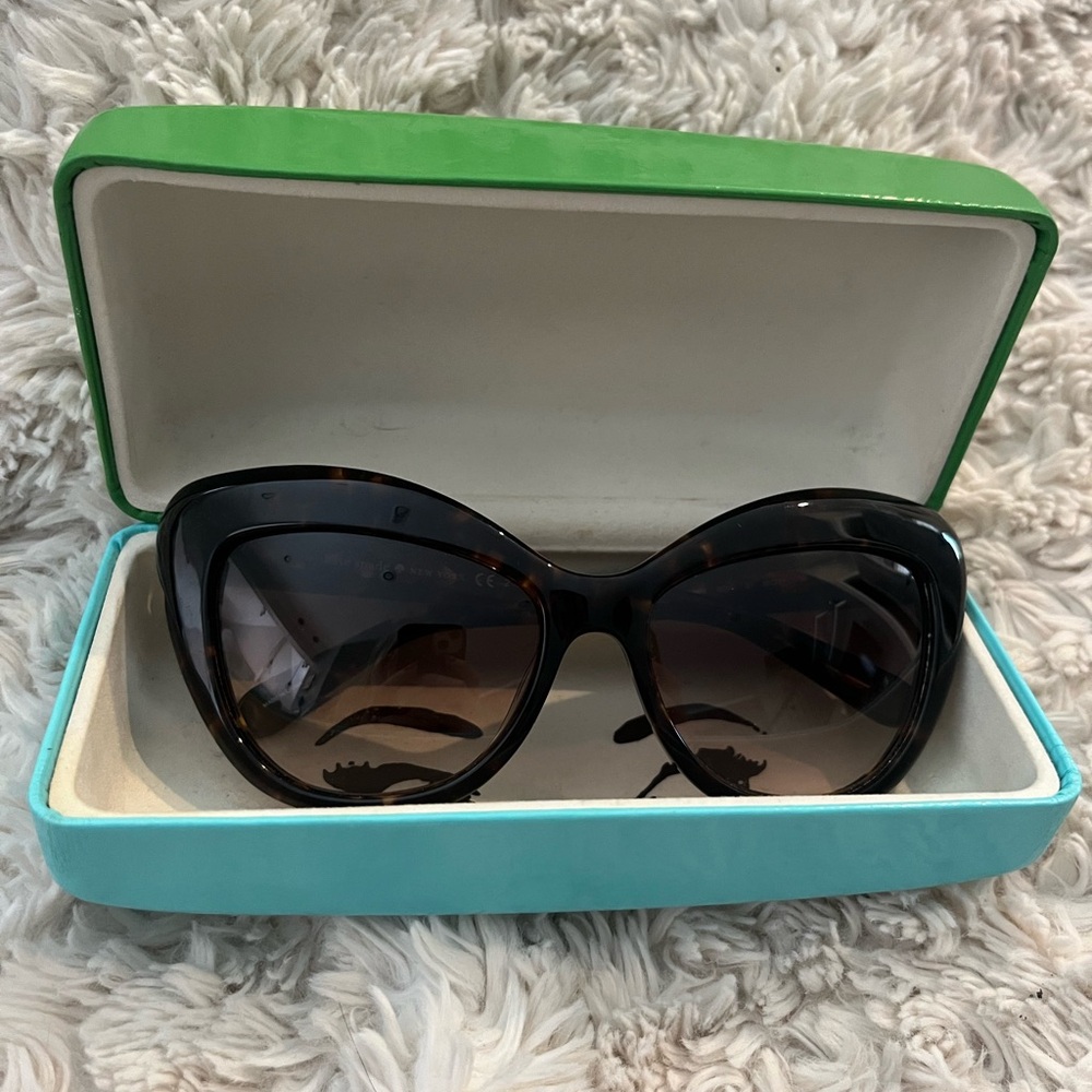 Kate Spade Odelia Tortoise Shell Cat Eye Sunglasses